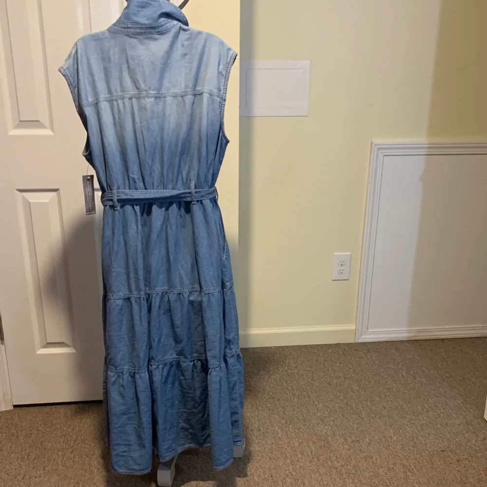 Lane Bryant Blue Denim Midi Dress - Picture 4 of 4